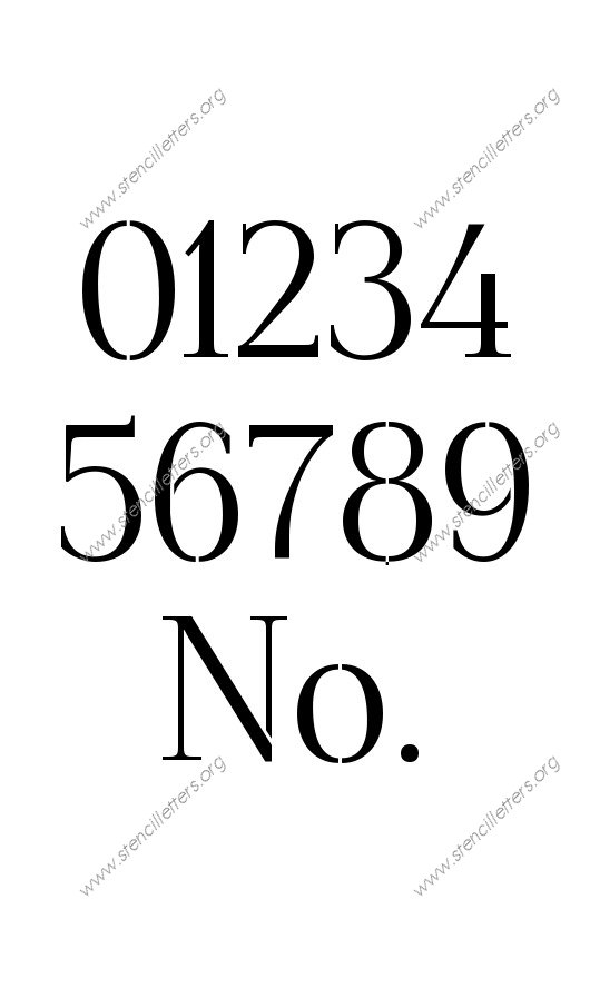 Formal Elegant Number Stencil
