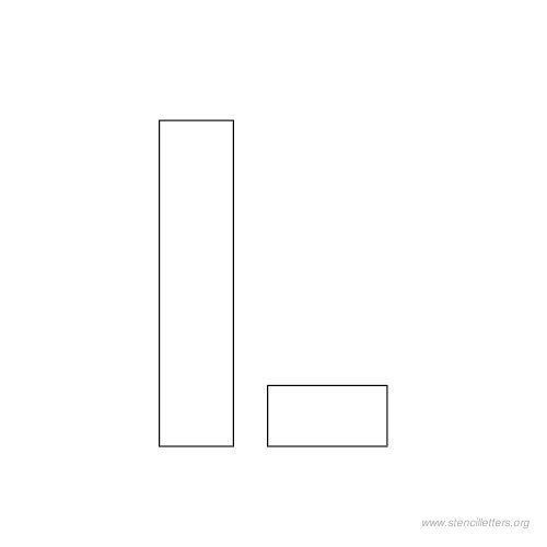 1 inch stencil letter l 1 inch stencil letter l