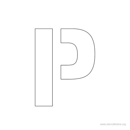 1 inch stencil letter p 1 inch stencil letter p