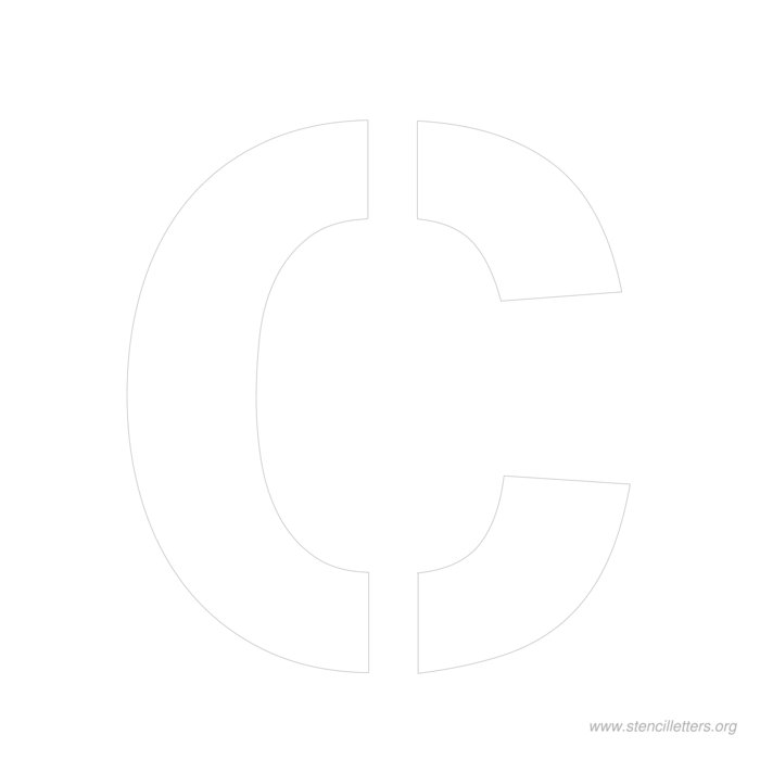 12 inch stencil letter c 12 inch stencil letter c
