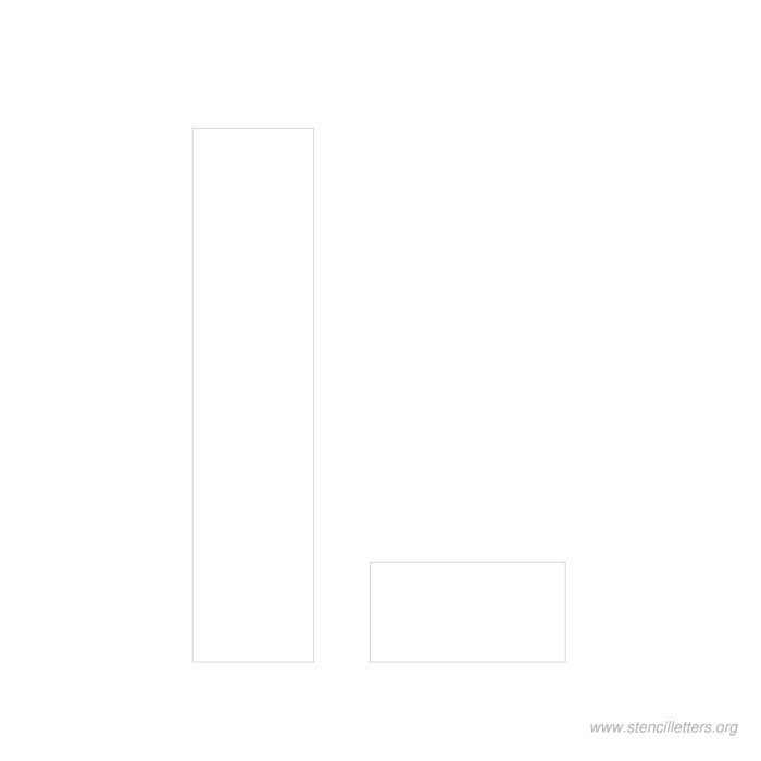 12 inch stencil letter l 12 inch stencil letter l