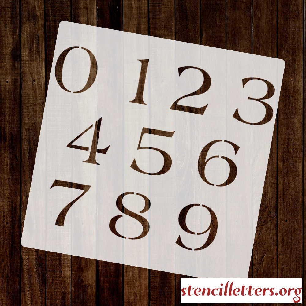 1960’s AMERICA number stencil