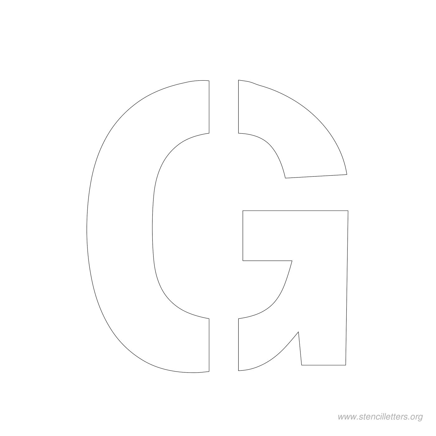 3 inch stencil letter g 3 inch stencil letter g