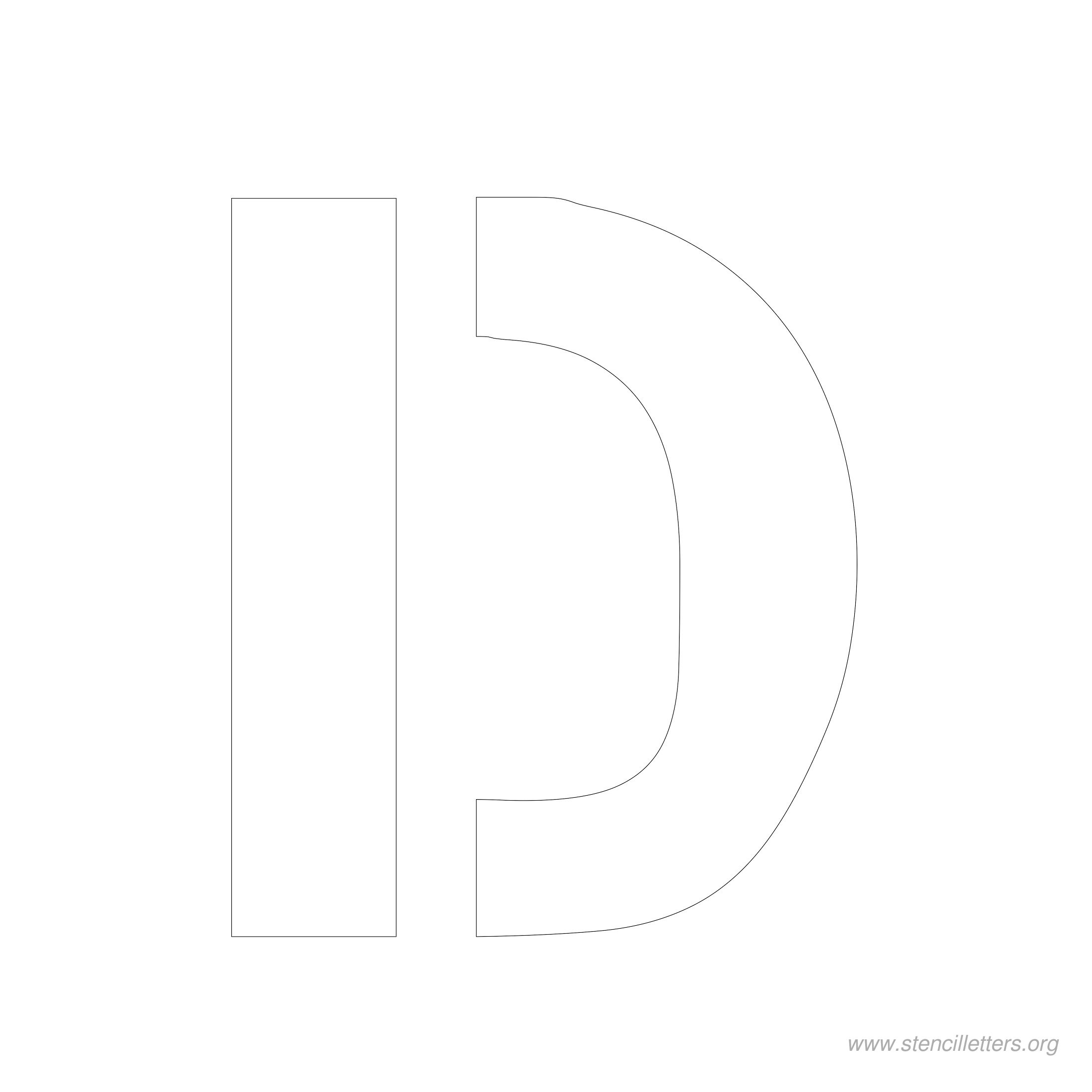 5 inch stencil letter d 5 inch stencil letter d