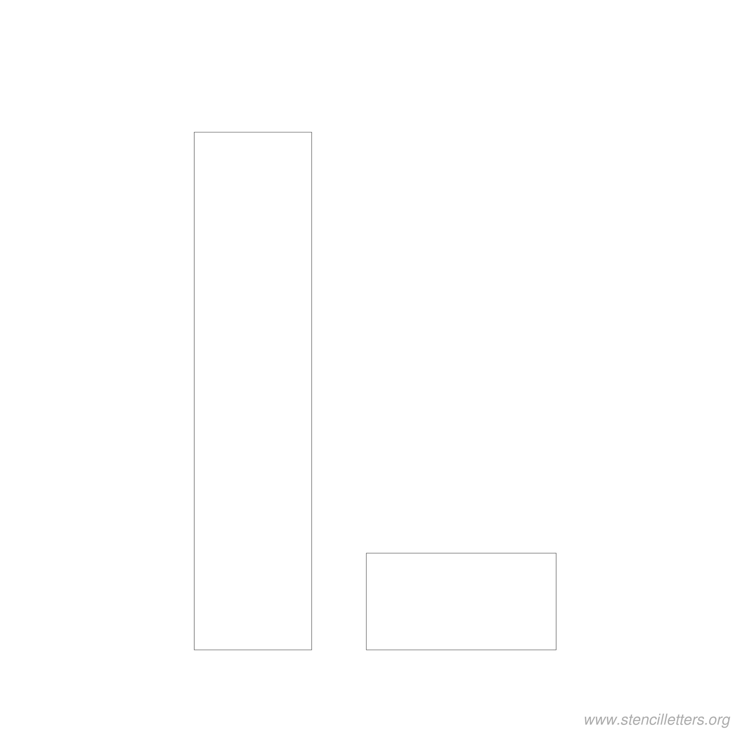 6 inch stencil letter l 6 inch stencil letter l