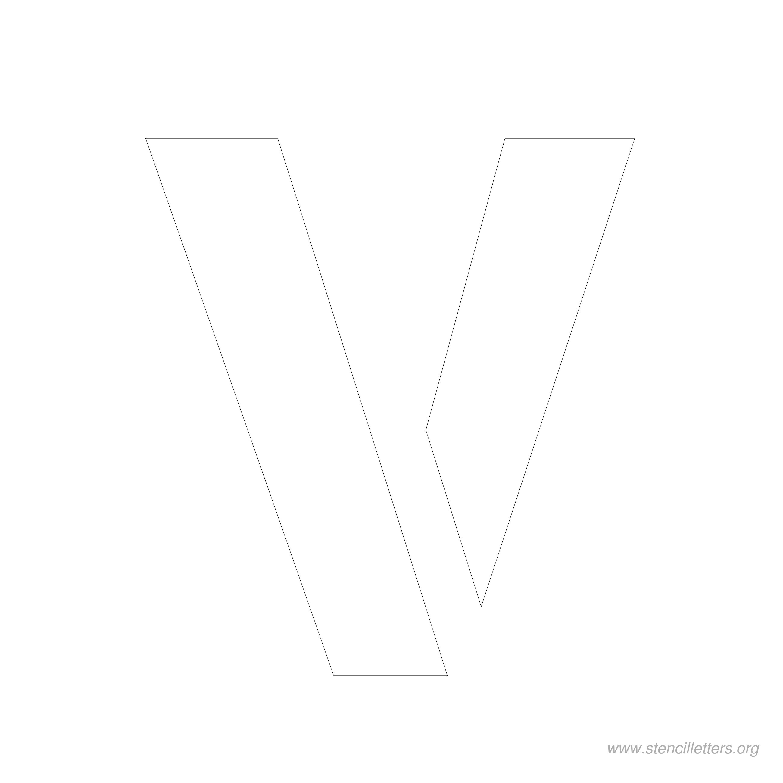 6 inch stencil letter v 6 inch stencil letter v