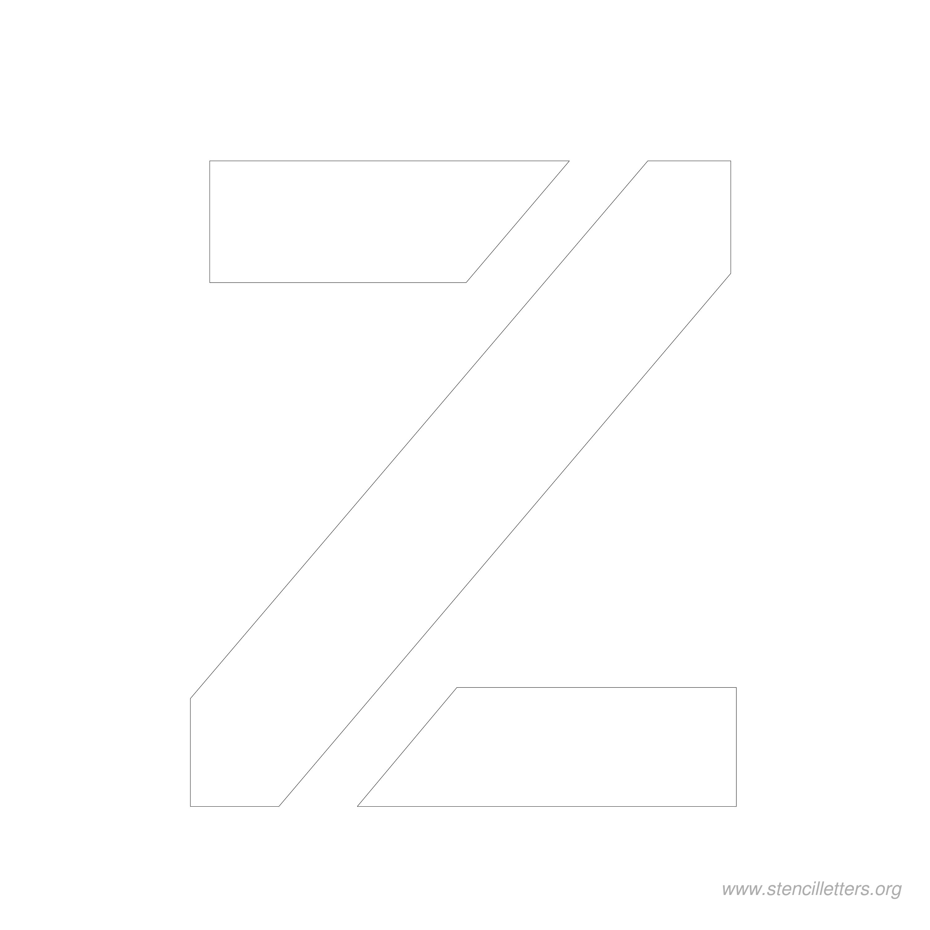 7 inch stencil letter z 7 inch stencil letter z