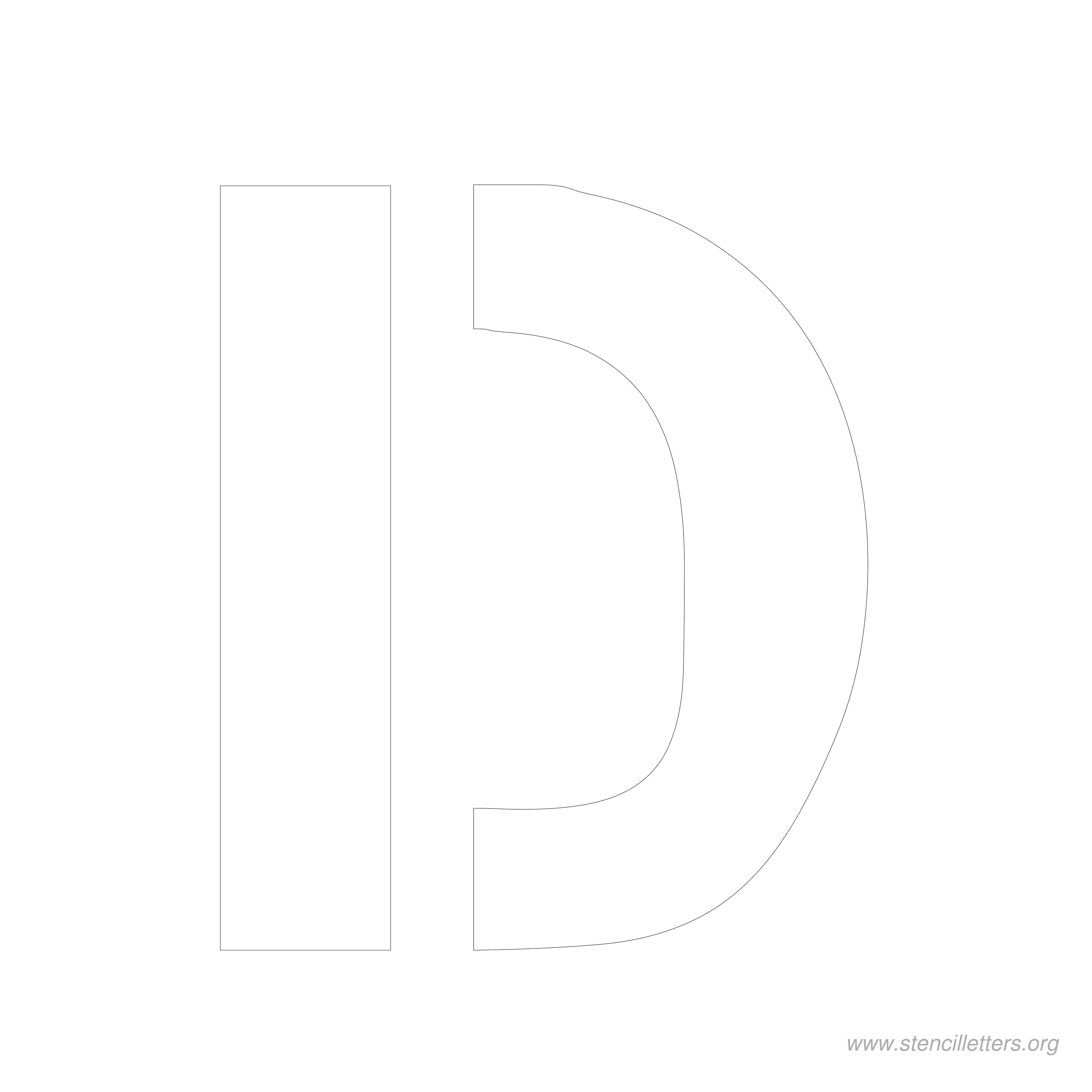 8 inch stencil letter d 8 inch stencil letter d