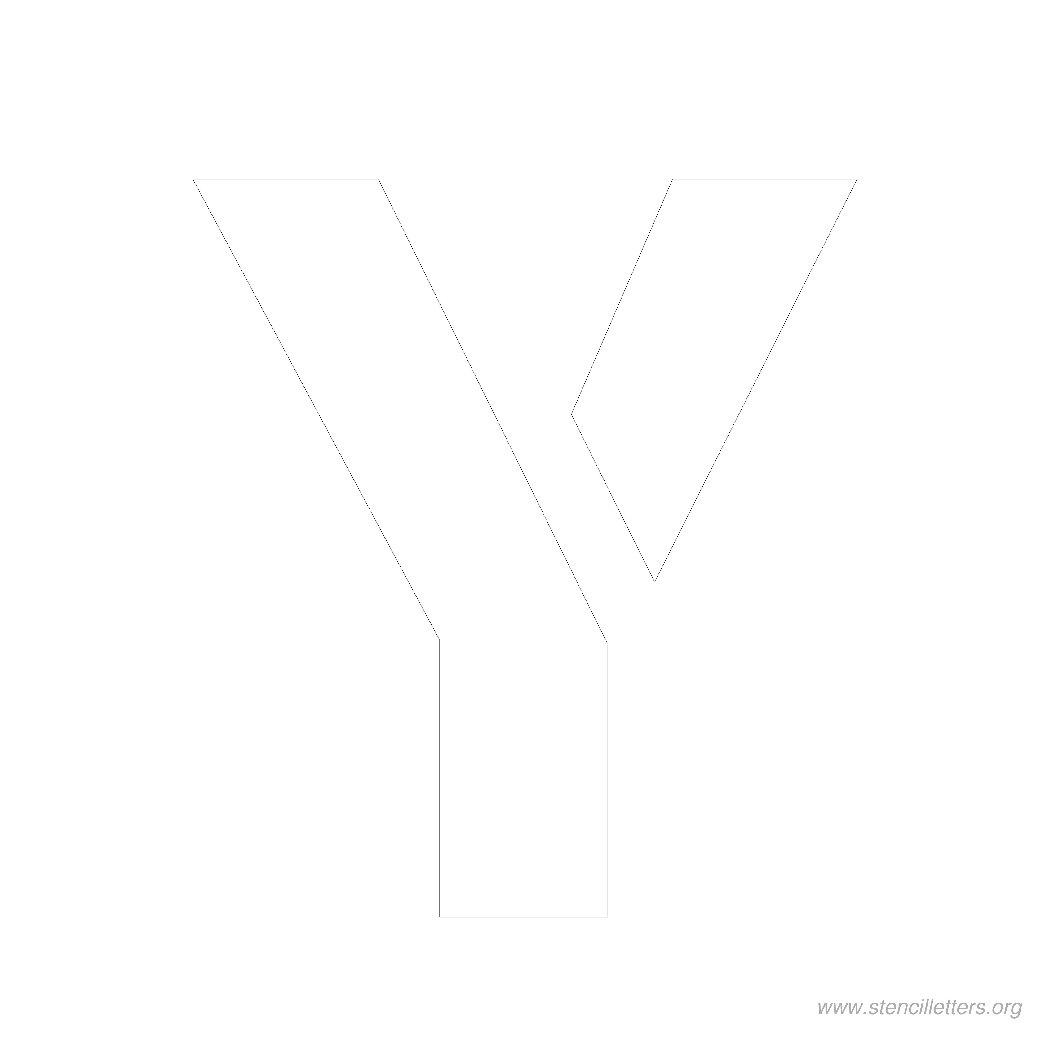 8 inch stencil letter y 8 inch stencil letter y