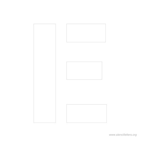 9 inch stencil letter e 9 inch stencil letter e
