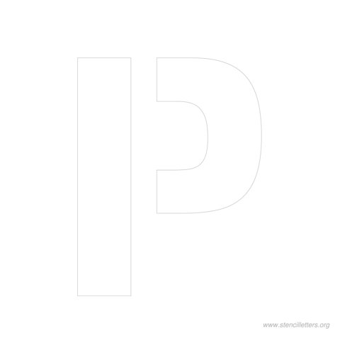 9 inch stencil letter p 9 inch stencil letter p