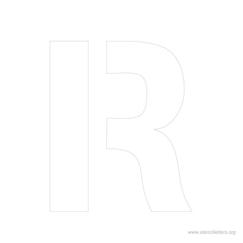 9 inch stencil letter r 9 inch stencil letter r