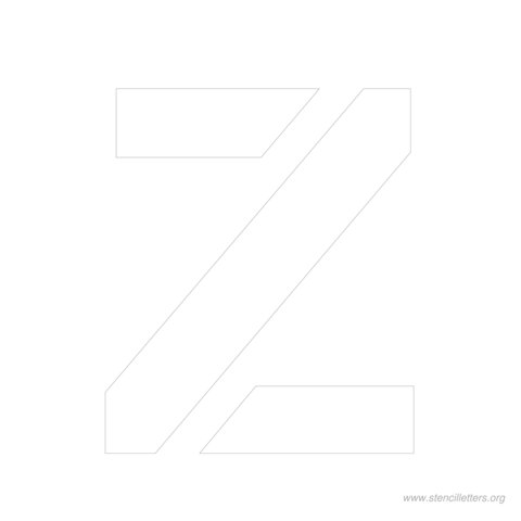 9 inch stencil letter z 9 inch stencil letter z
