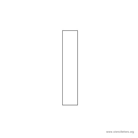 uppercase arial stencil letter i uppercase arial stencil letter i