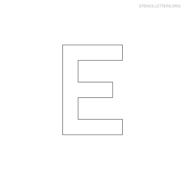 Stencil Letter Military E