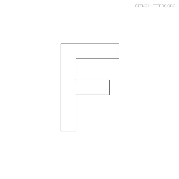 Stencil Letter Military F Stencil Letter Military F