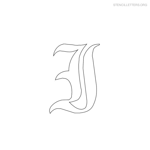 Stencil Letter Gothic I