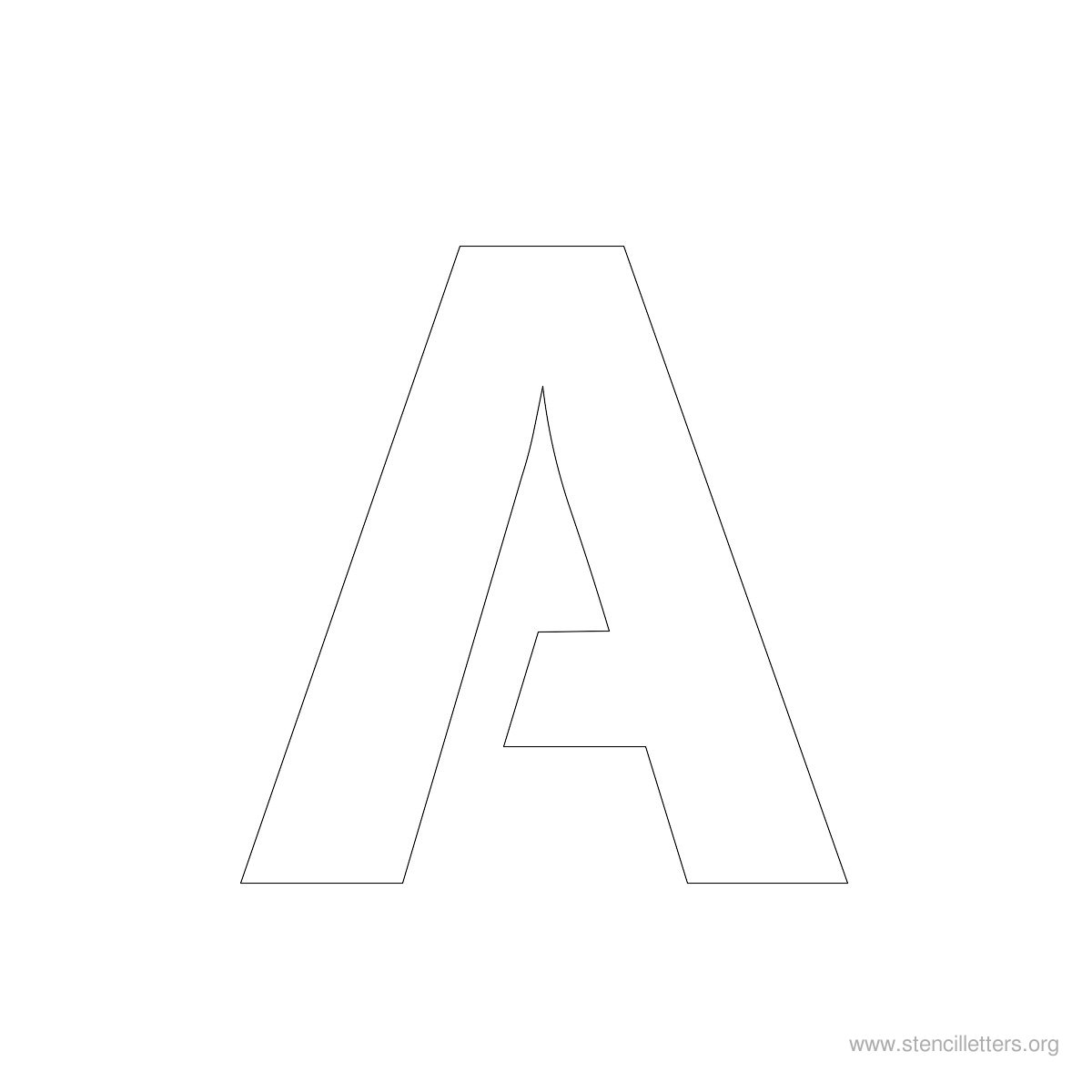 Large Stencil Letters Style #2 A Large Stencil Letters Style #2 A