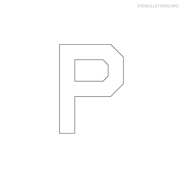 Stencil Letter Military P