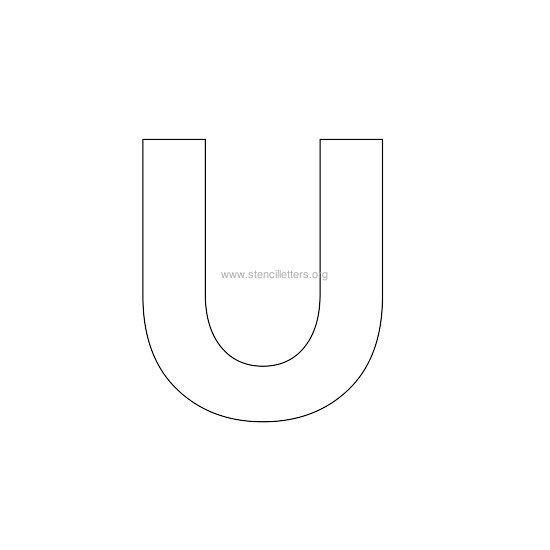 bold stencil letter u bold stencil letter u