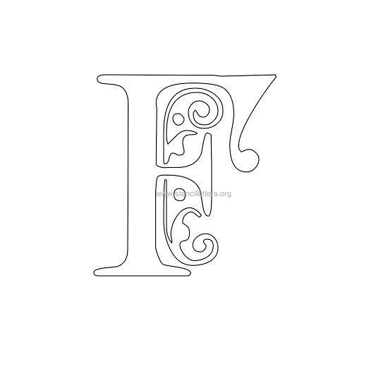 floral wall stencil letter f floral wall stencil letter f