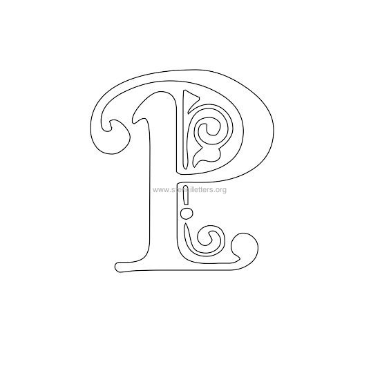 floral wall stencil letter p floral wall stencil letter p
