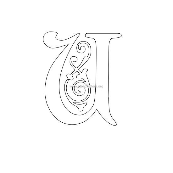 floral wall stencil letter u floral wall stencil letter u