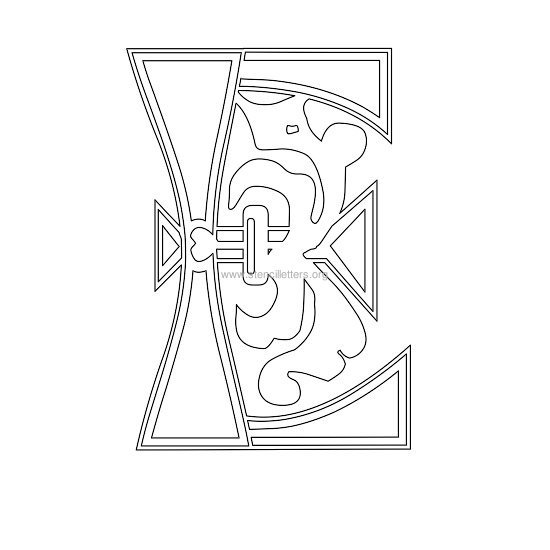 floral wall stencil letter e floral wall stencil letter e