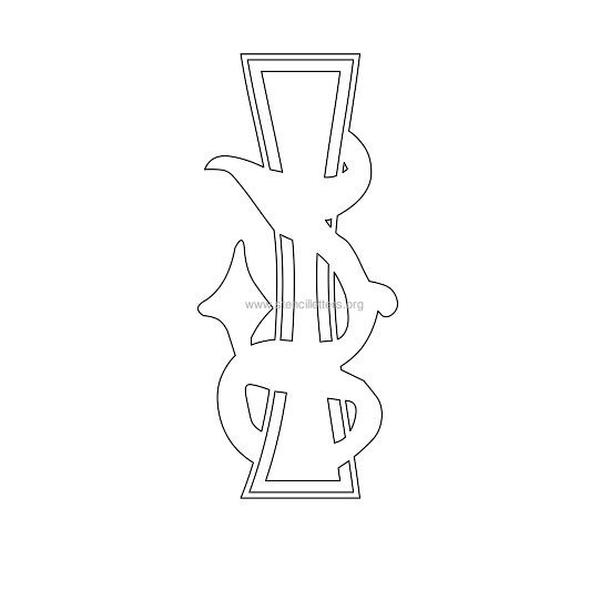 floral wall stencil letter i floral wall stencil letter i