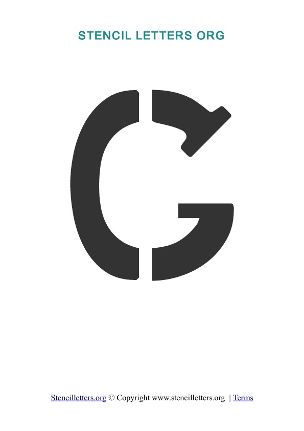 PDF Stencil Template G PDF Stencil Template G