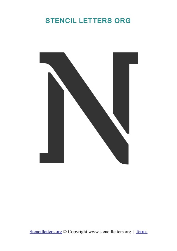 PDF Stencil Template N PDF Stencil Template N