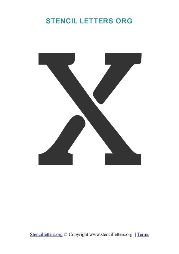 PDF Stencil Template X PDF Stencil Template X