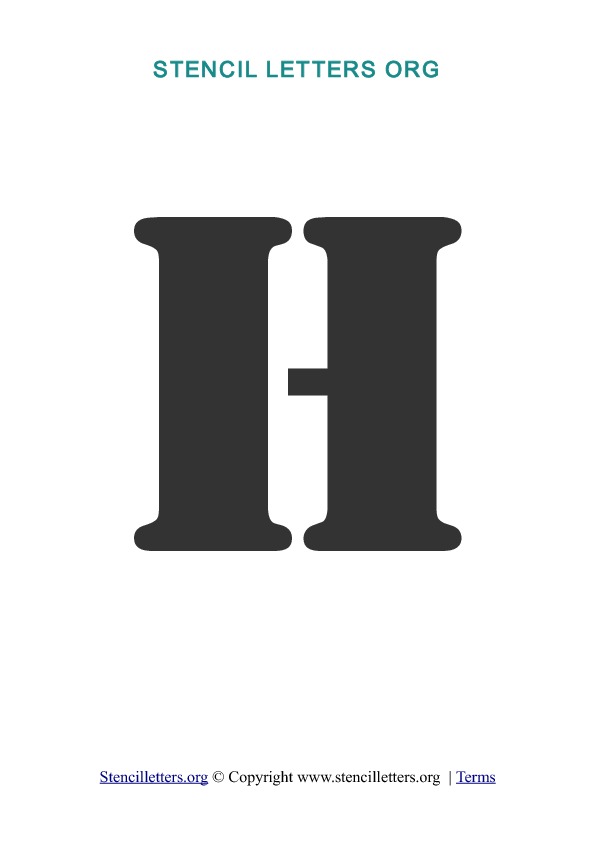 PDF Stencil Template H