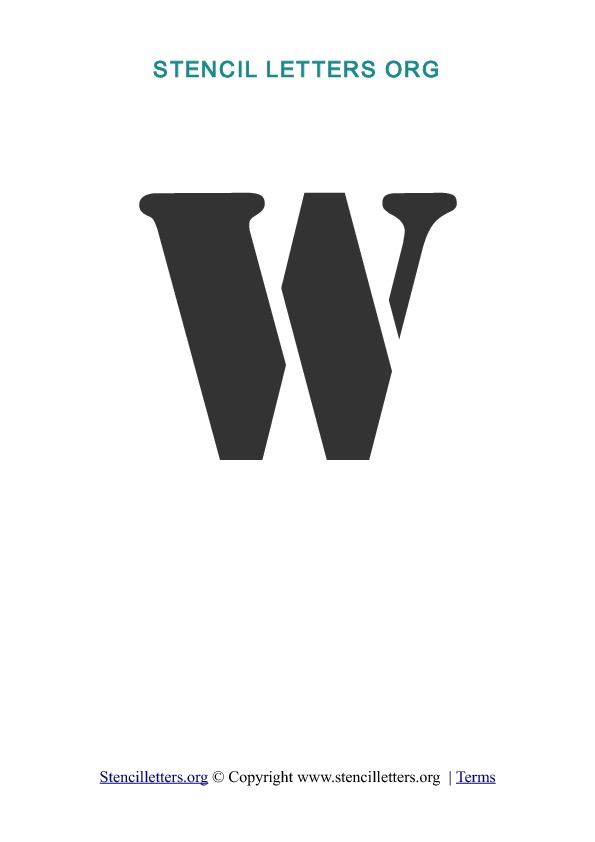 PDF Stencil Template W