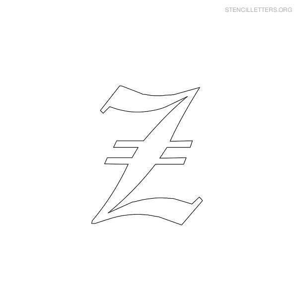 Stencil Letter Gothic Z Stencil Letter Gothic Z